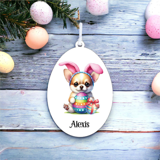 Personalised Chihuahua Easter Egg Decoration