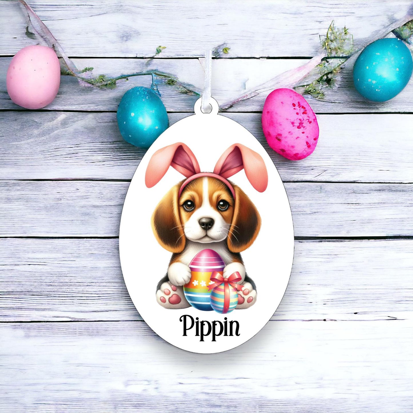 Personalised Beagle Easter Egg Decoration