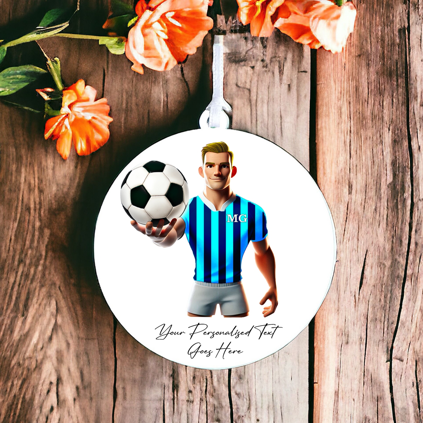 Personalised Football Team Shirt Creator - Hanging Decoration