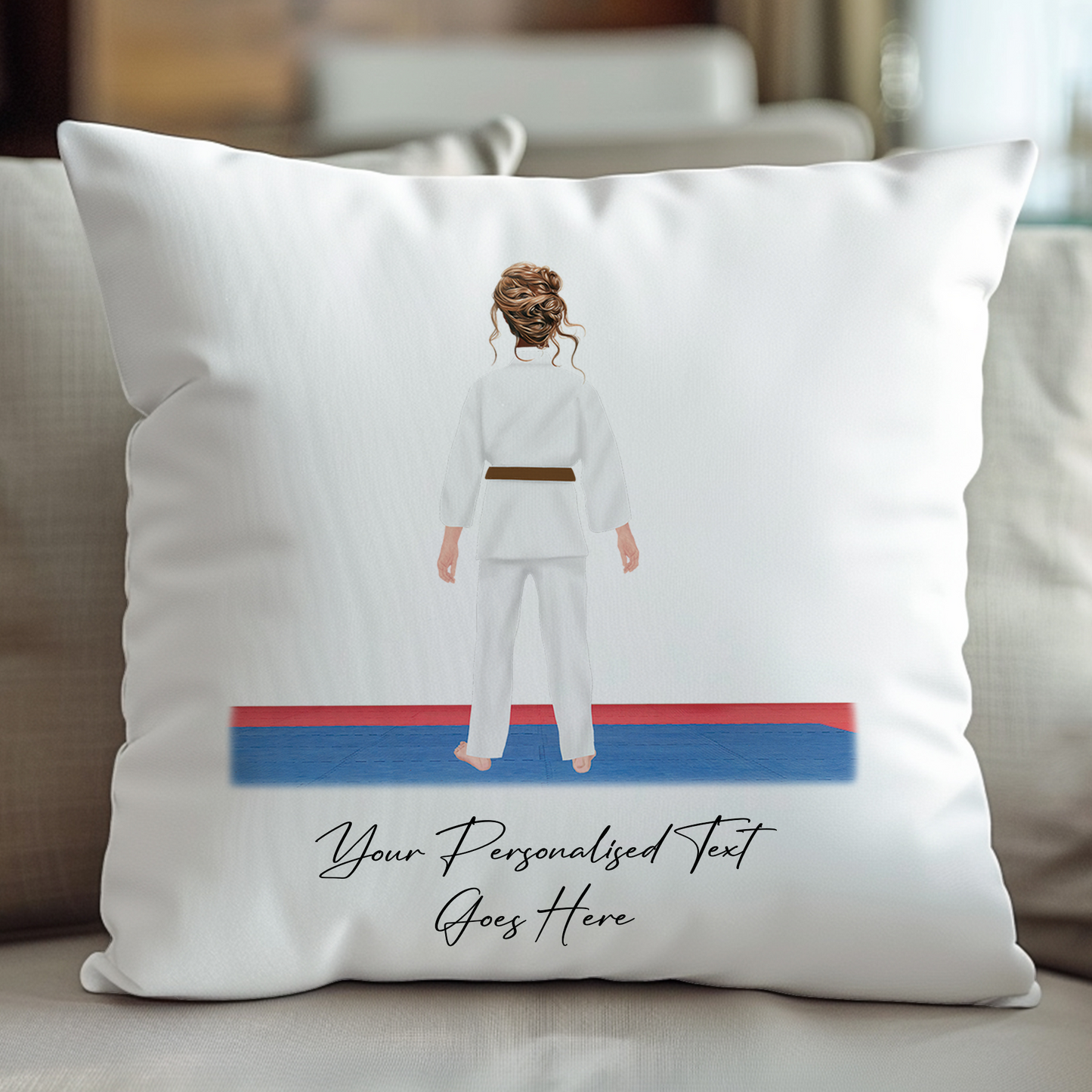 Personalised Karate, Judo, Ju Jitsu, Taekwondo Martial Arts Gi Creator - Cushion