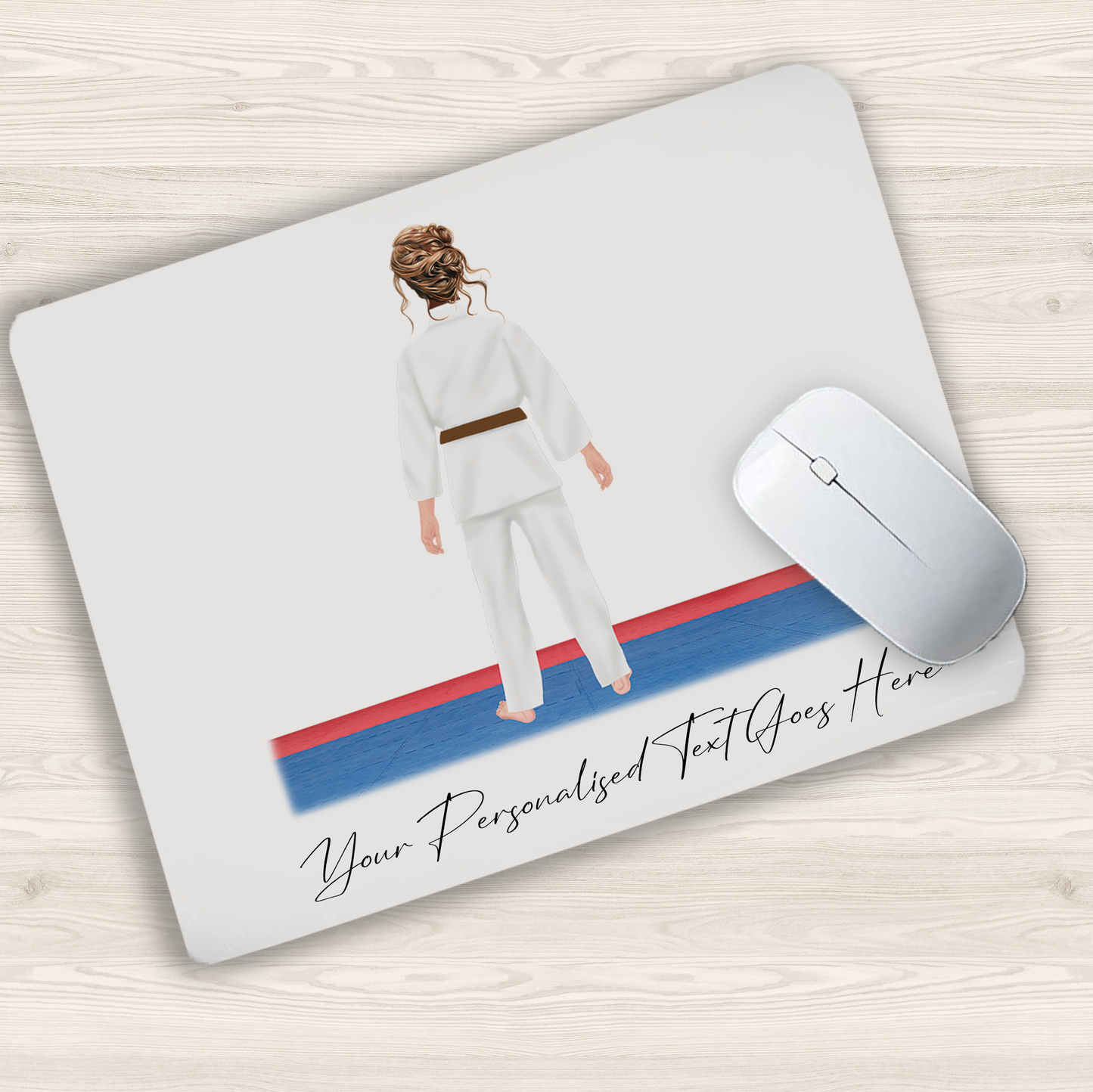 Personalised Karate, Judo, Ju Jitsu, Taekwondo Martial Arts Gi Creator - Mouse Mat