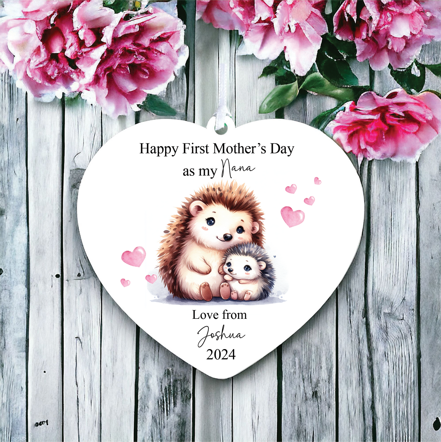 Personalised Hedgehog First Mother's Day Gift