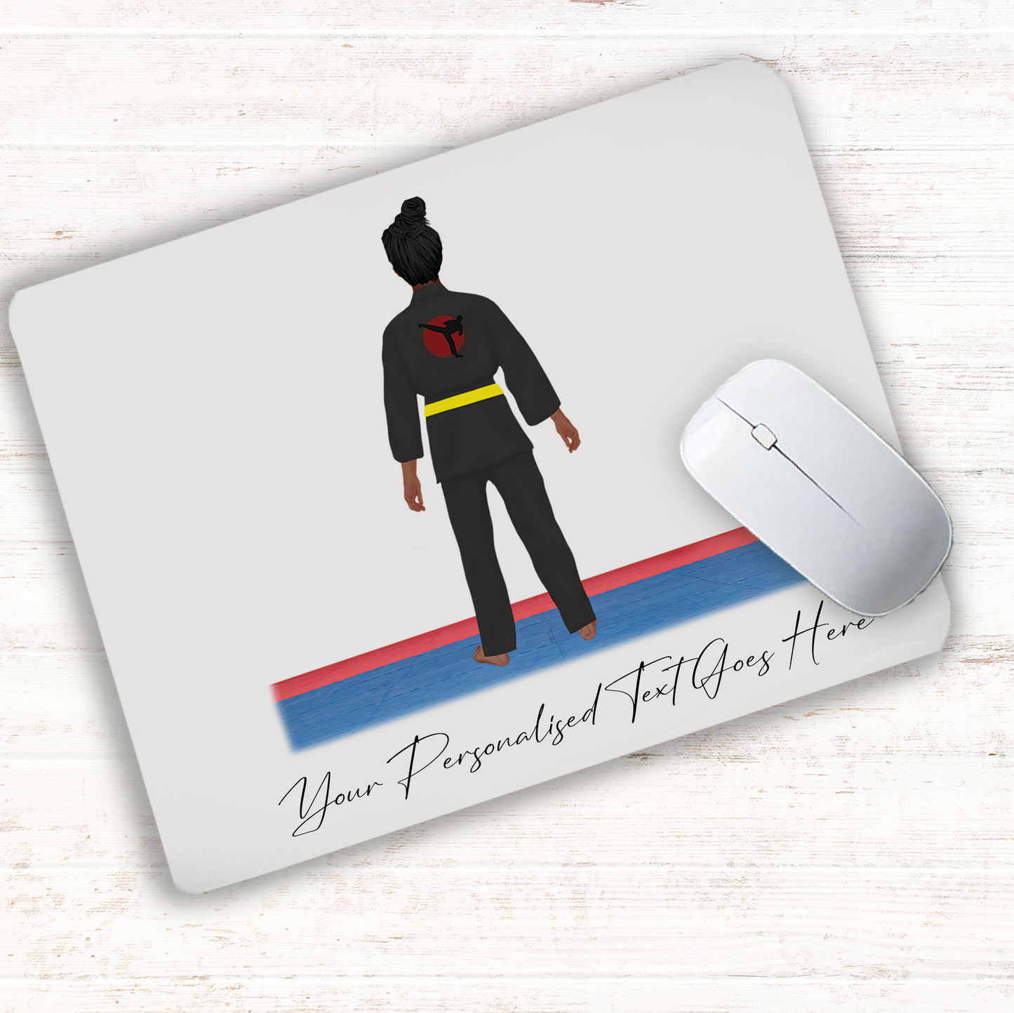 Personalised Karate, Judo, Ju Jitsu, Taekwondo Martial Arts Gi Creator - Mouse Mat