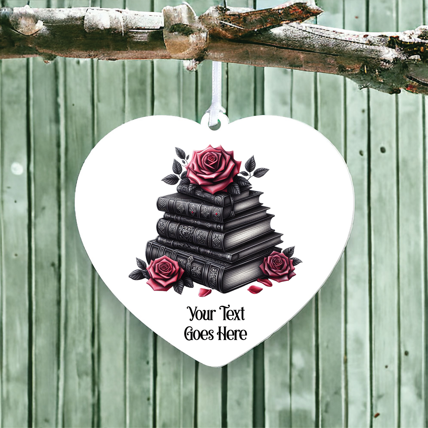 Personalised Gothic Books Love Decoration