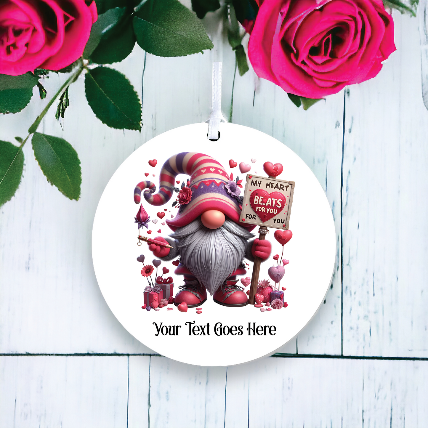 Personalised Gonk Gnome 'Beats' Hanging Decoration