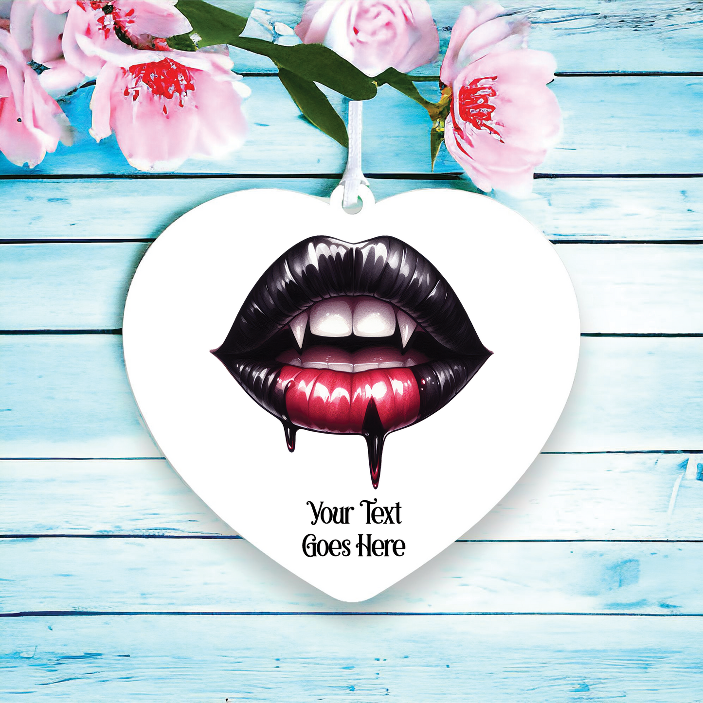 Personalised Gothic Lips Love Decoration