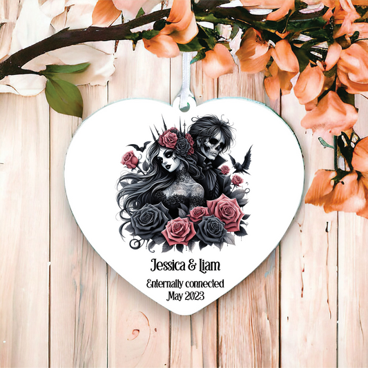 Personalised Gothic Couple Love Decoration