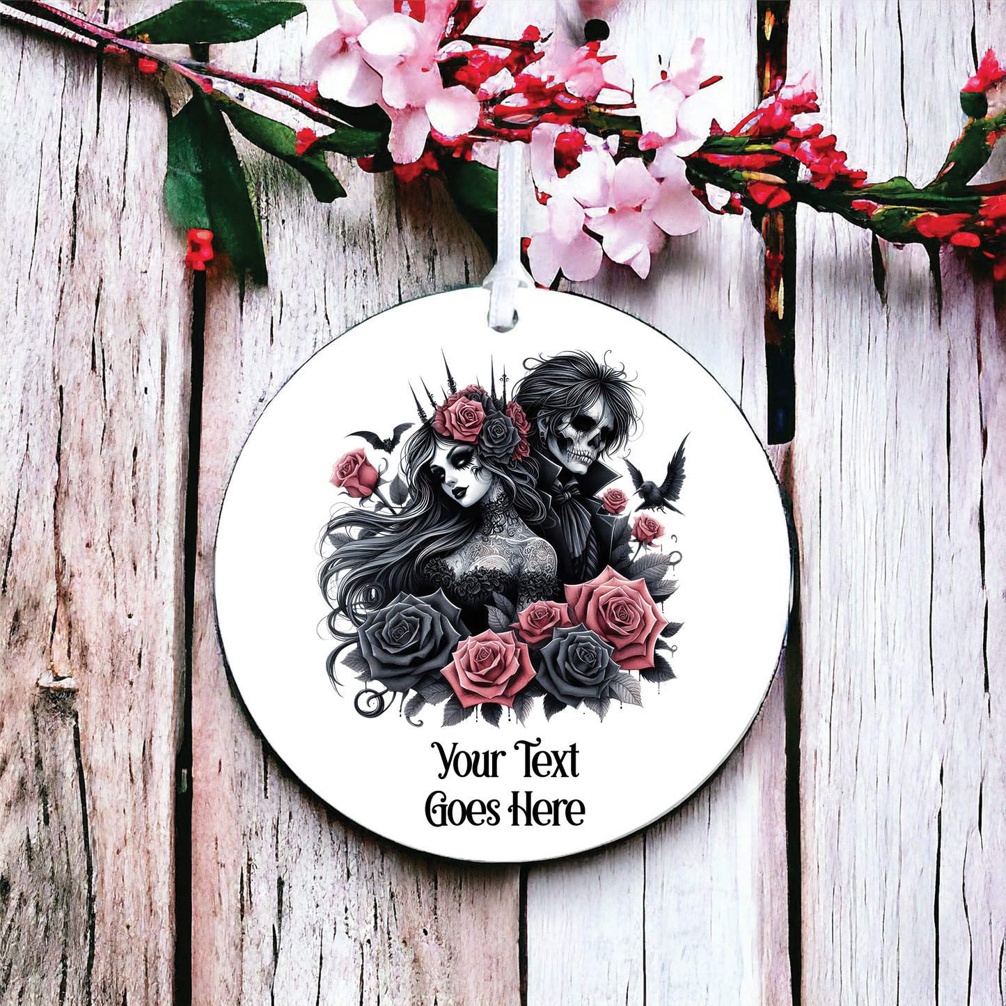 Personalised Gothic Couple Love Decoration