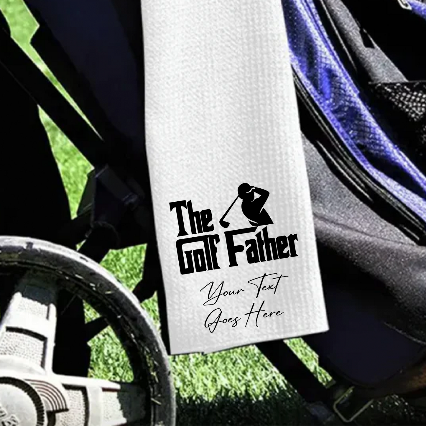 Personalised The Golf Father - Gift Golf Sports Towel