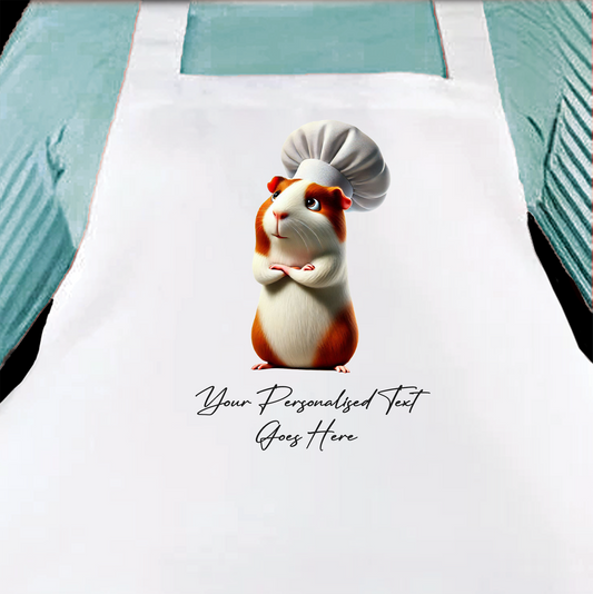 Personalised Toon Animal Chef Guinea Pig Cooking Apron