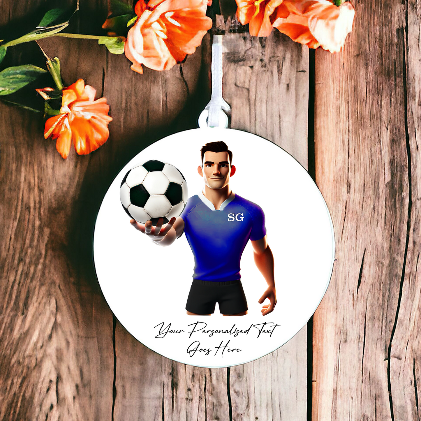 Personalised Football Team Shirt Creator - Hanging Decoration