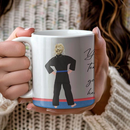 Personalised Karate, Judo, Ju Jitsu, Taekwondo Martial Arts Gi Creator - Mug