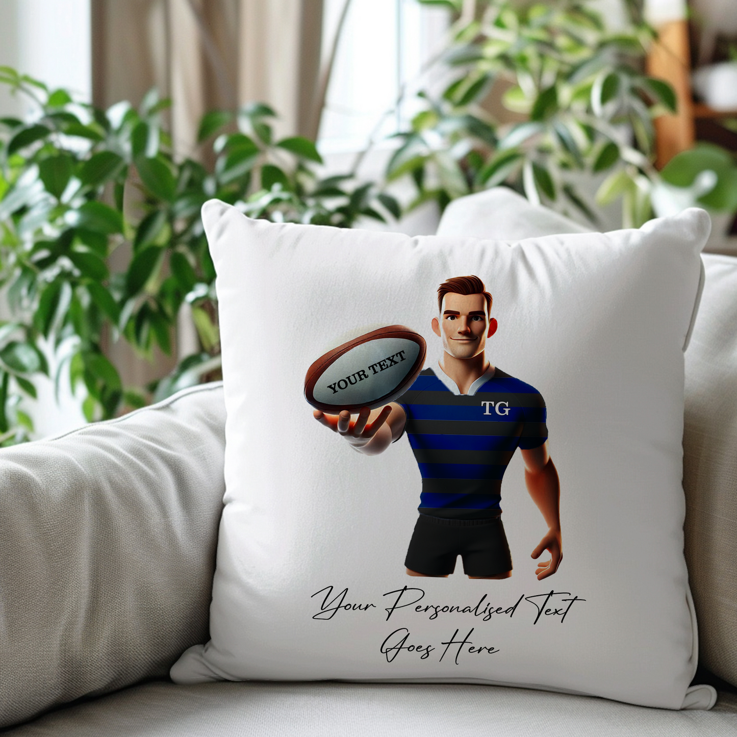 Personalised Rugby Team Shirt Creator - Cushion