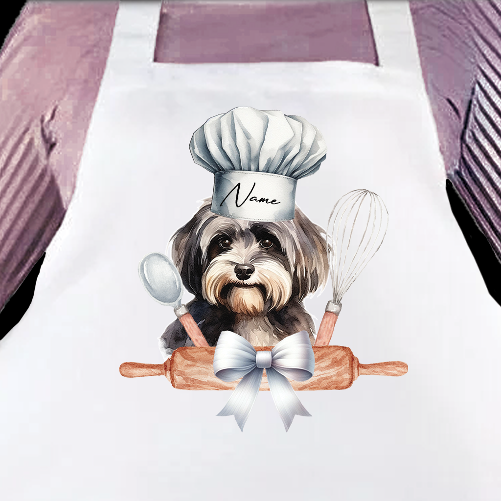 Personalised Pet Chef Dog – Havanese - Keepsake Gift Kitchen Baking Cooking Apron, by Floppsie Moppsie – floppsiemoppsie at floppsiemoppsie.co.uk