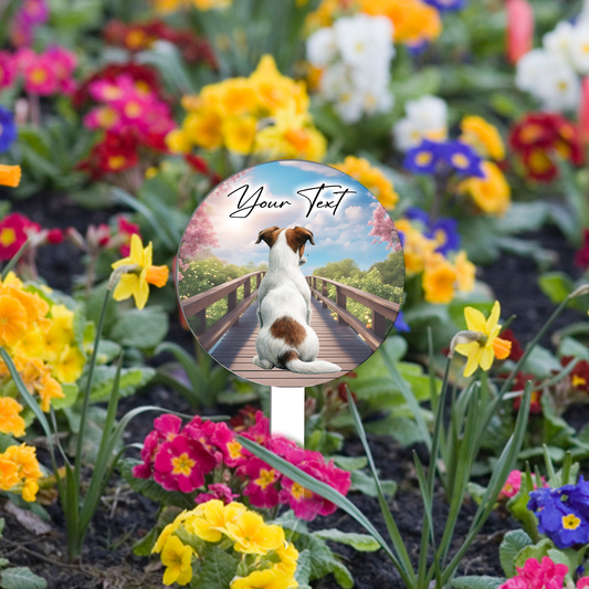 Personalised Bridge Dog Grave Marker - Jack Russell Terrier