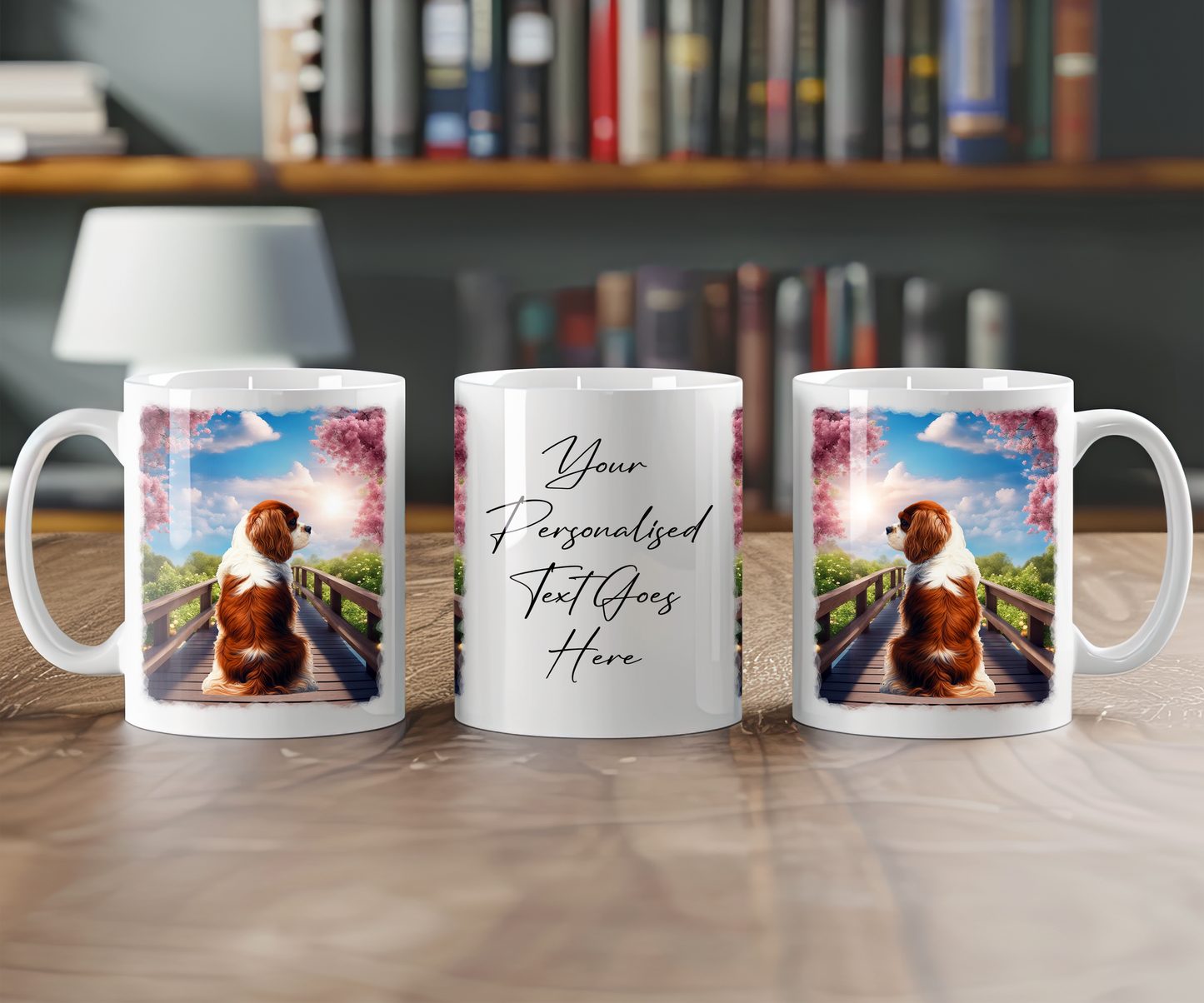 Jack Russell on a Bridge Personalised Dog Mug