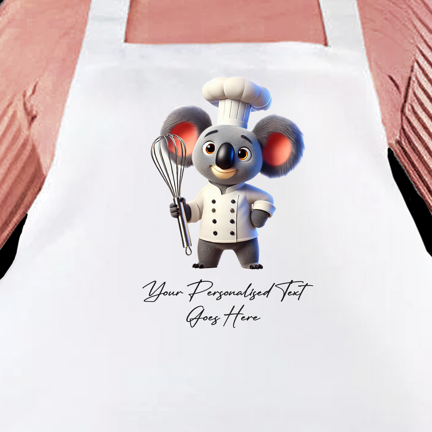 Personalised Toon Animal Chef Koala Cooking Apron