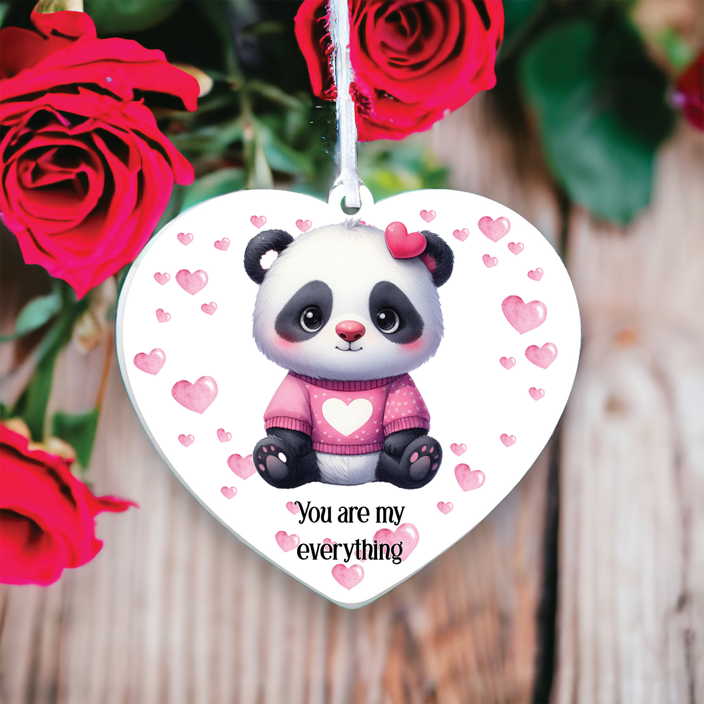 Personalised Panda Love Animal Decoration