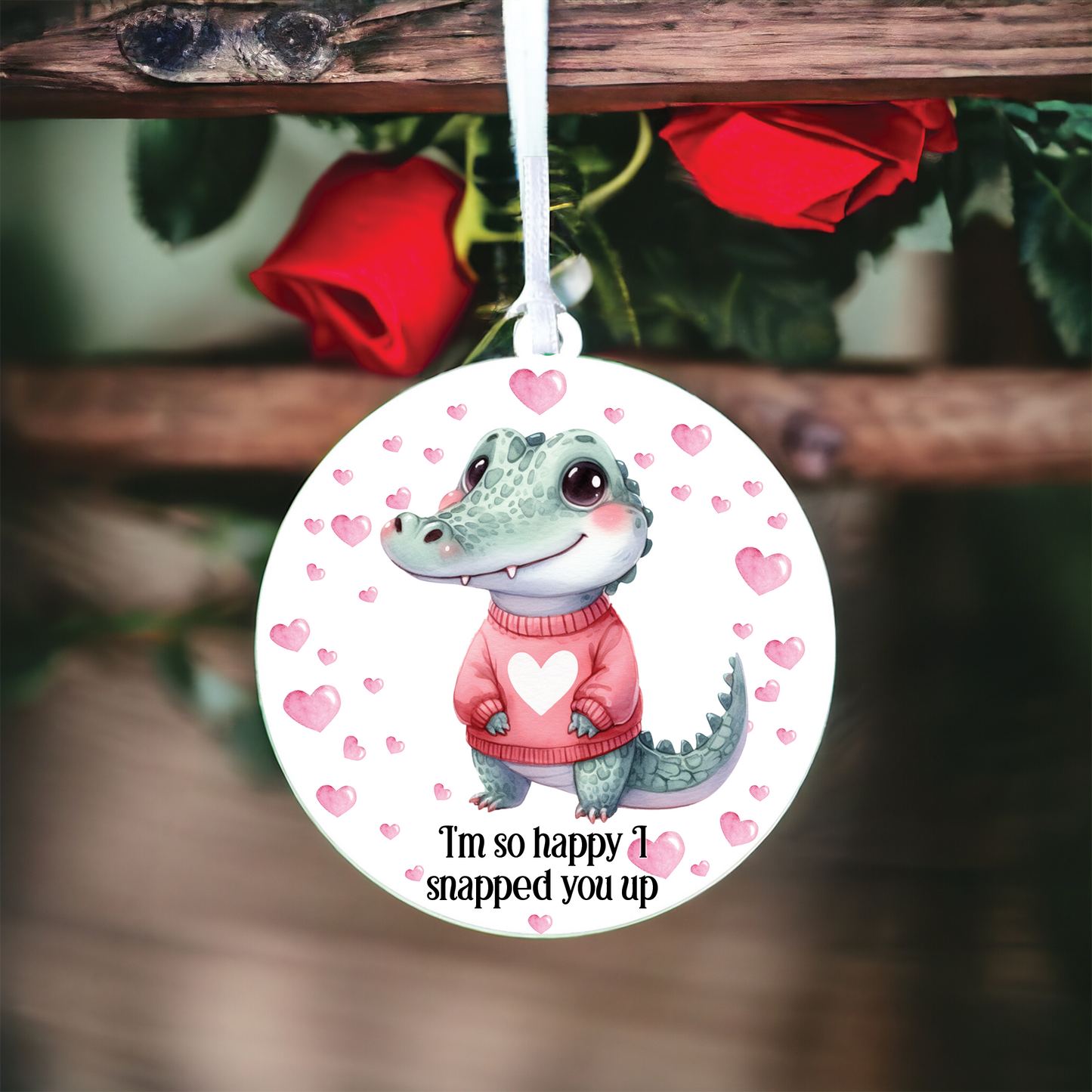 Personalised Crocodile Love Animal Decoration