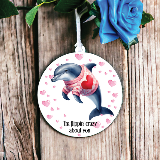 Personalised Dolphin Love Animal Decoration