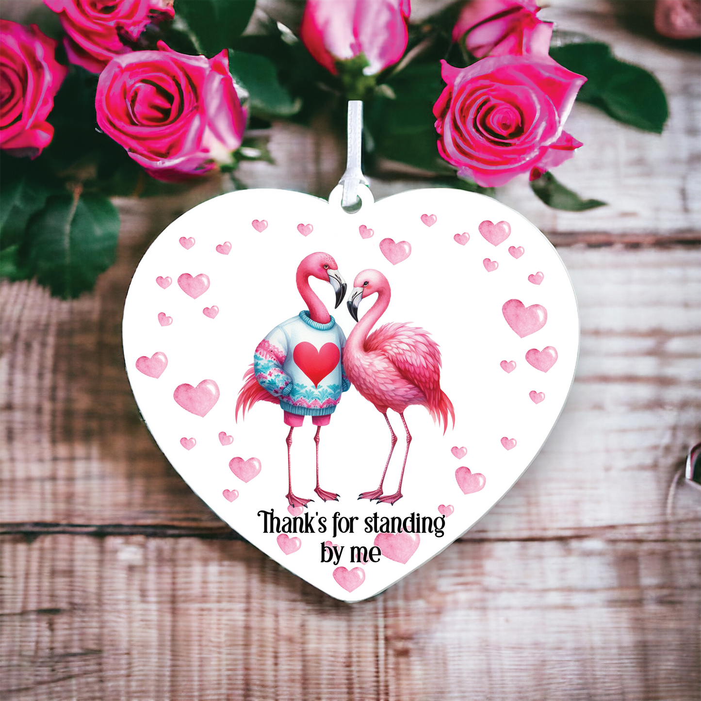 Personalised Flamingo Couple Love Animal Decoration