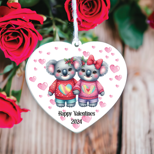 Personalised Koala Couple Love Animal Decoration