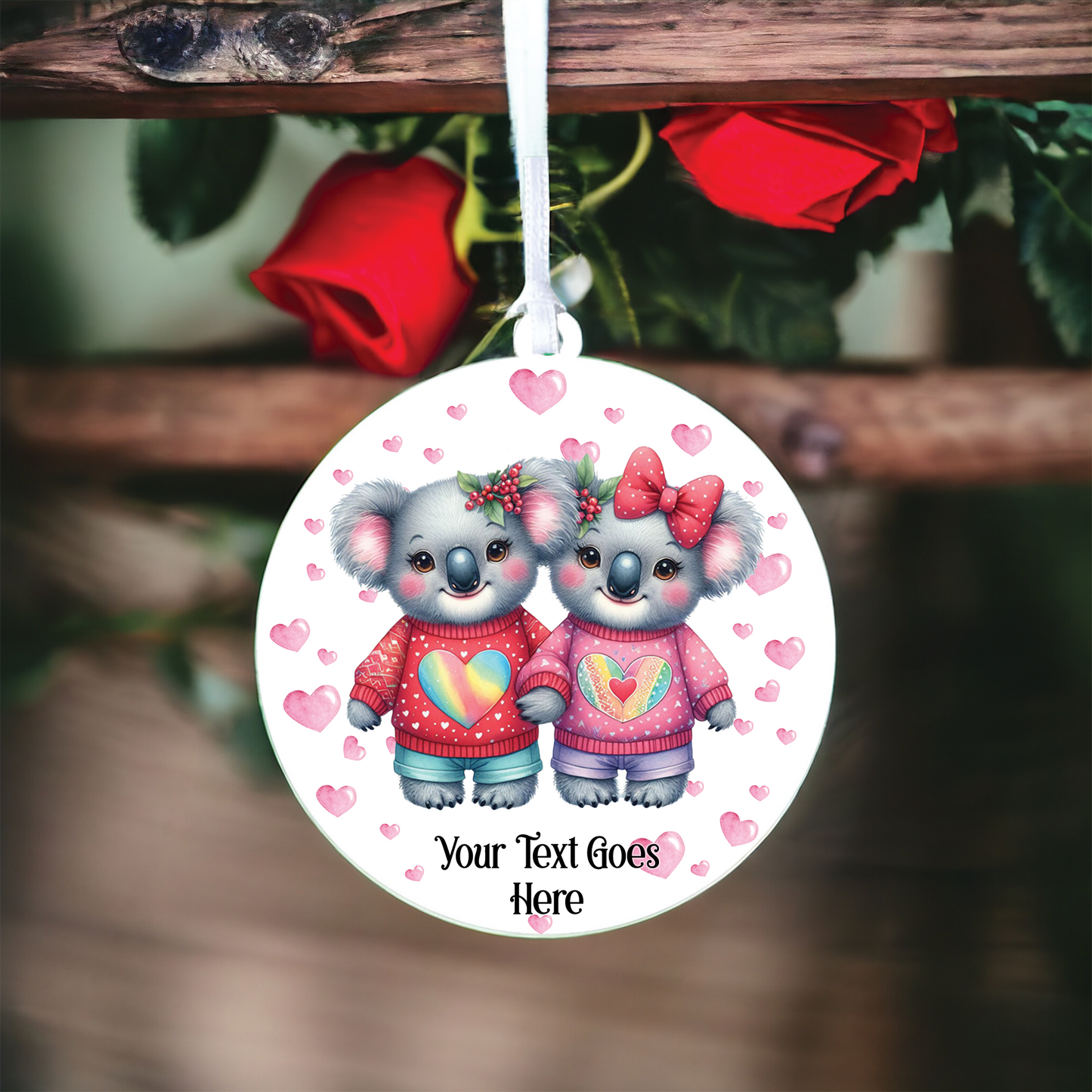 Personalised Koala Couple Love Animal Decoration