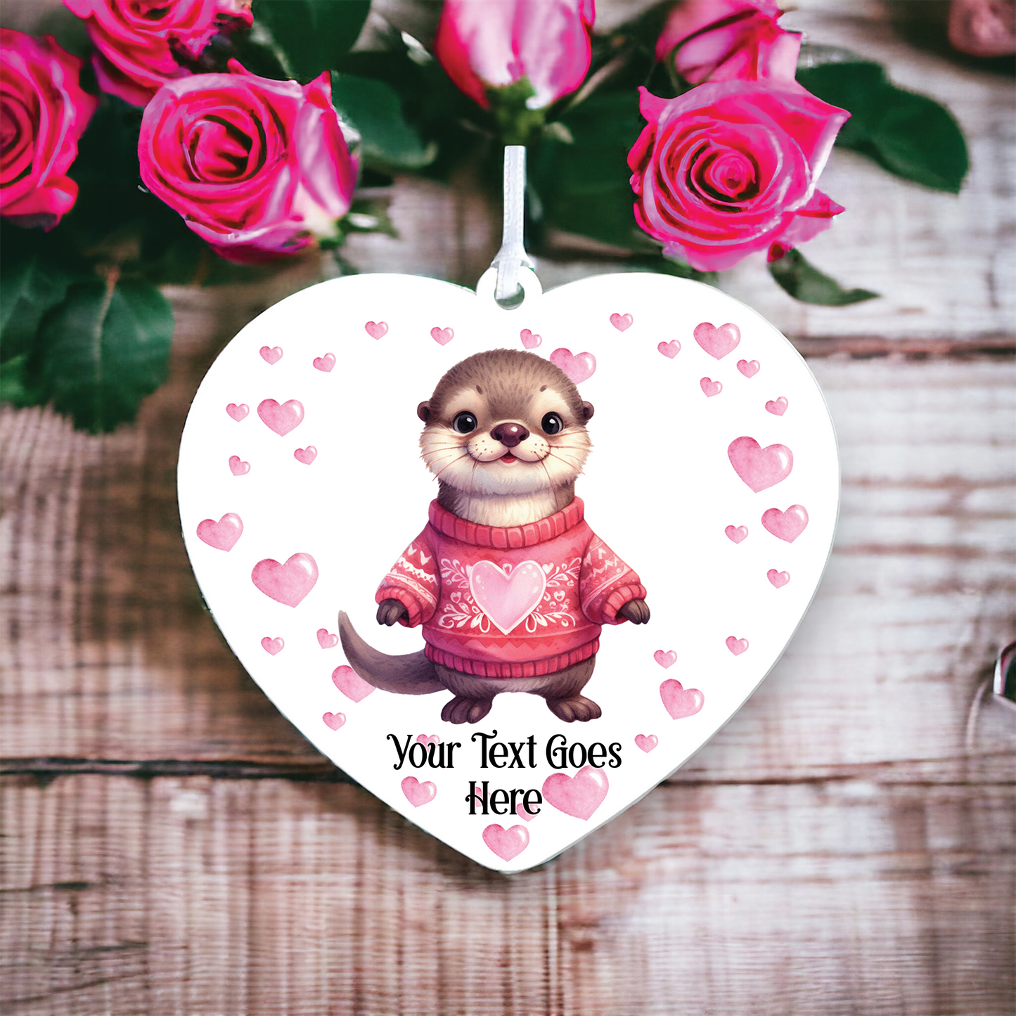 Personalised Otter Love Animal Decoration