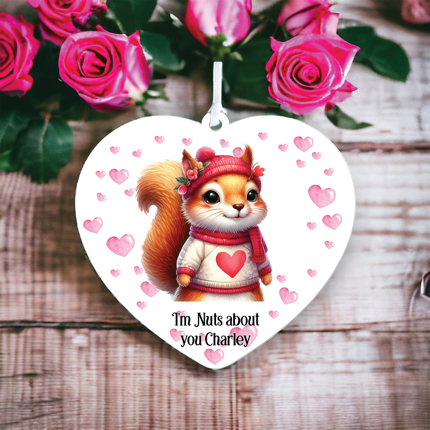 Personalised Squirrel Love Animal Decoration