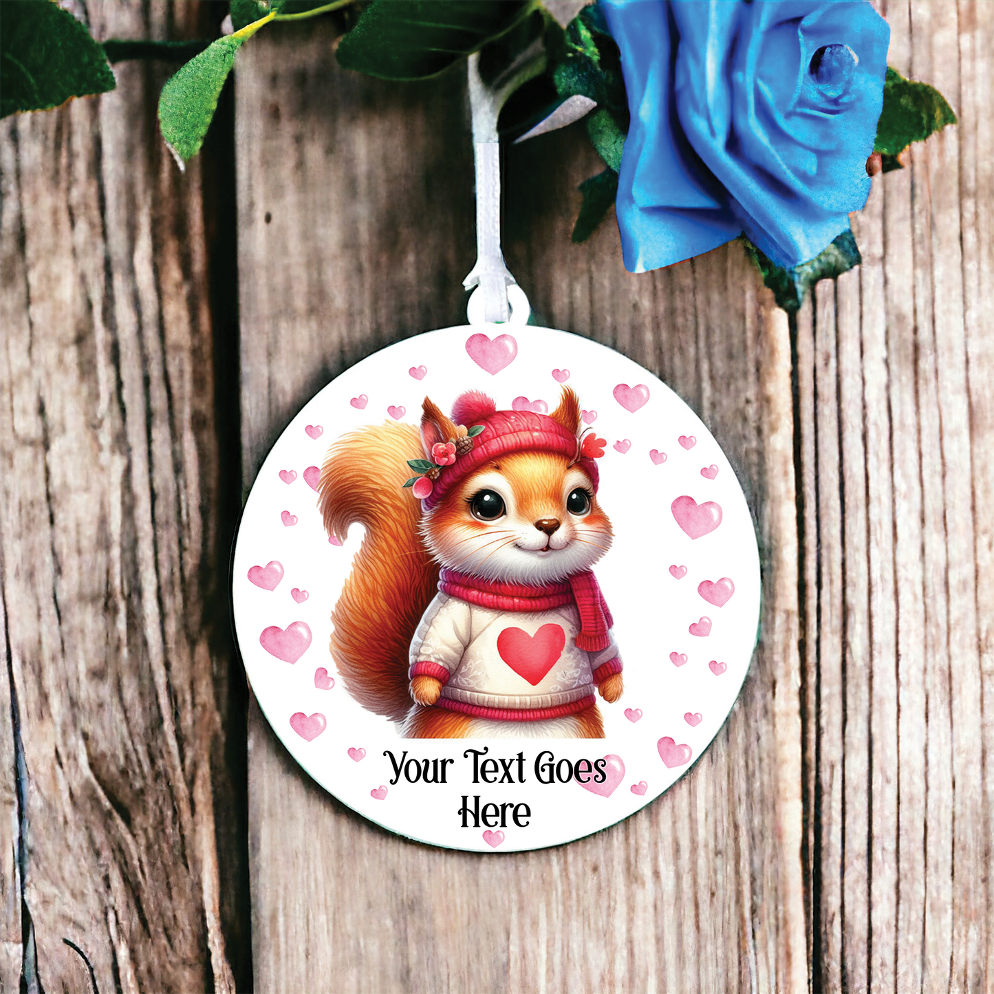 Personalised Squirrel Love Animal Decoration