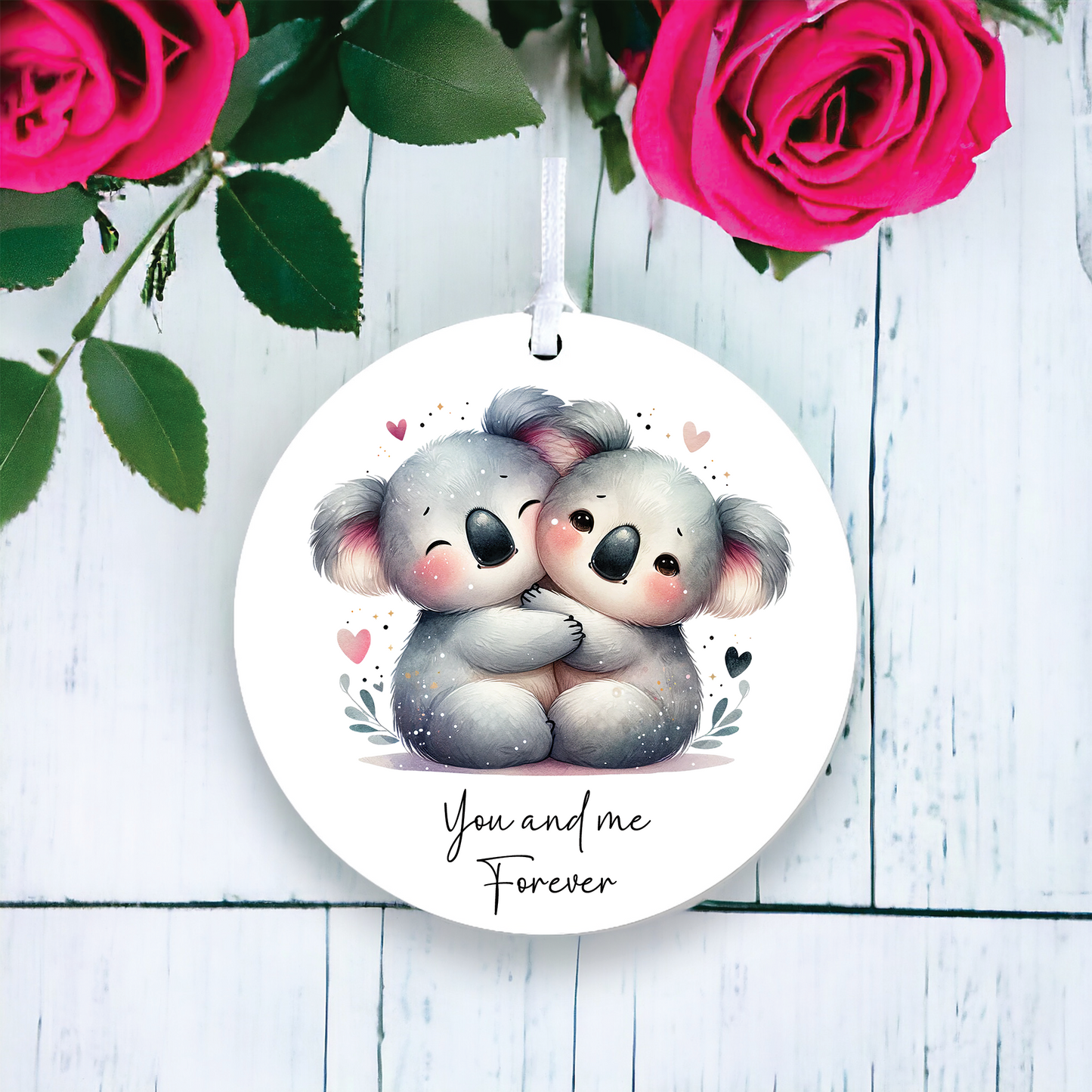 Personalised Love Animal Koala Couple Love Decoration