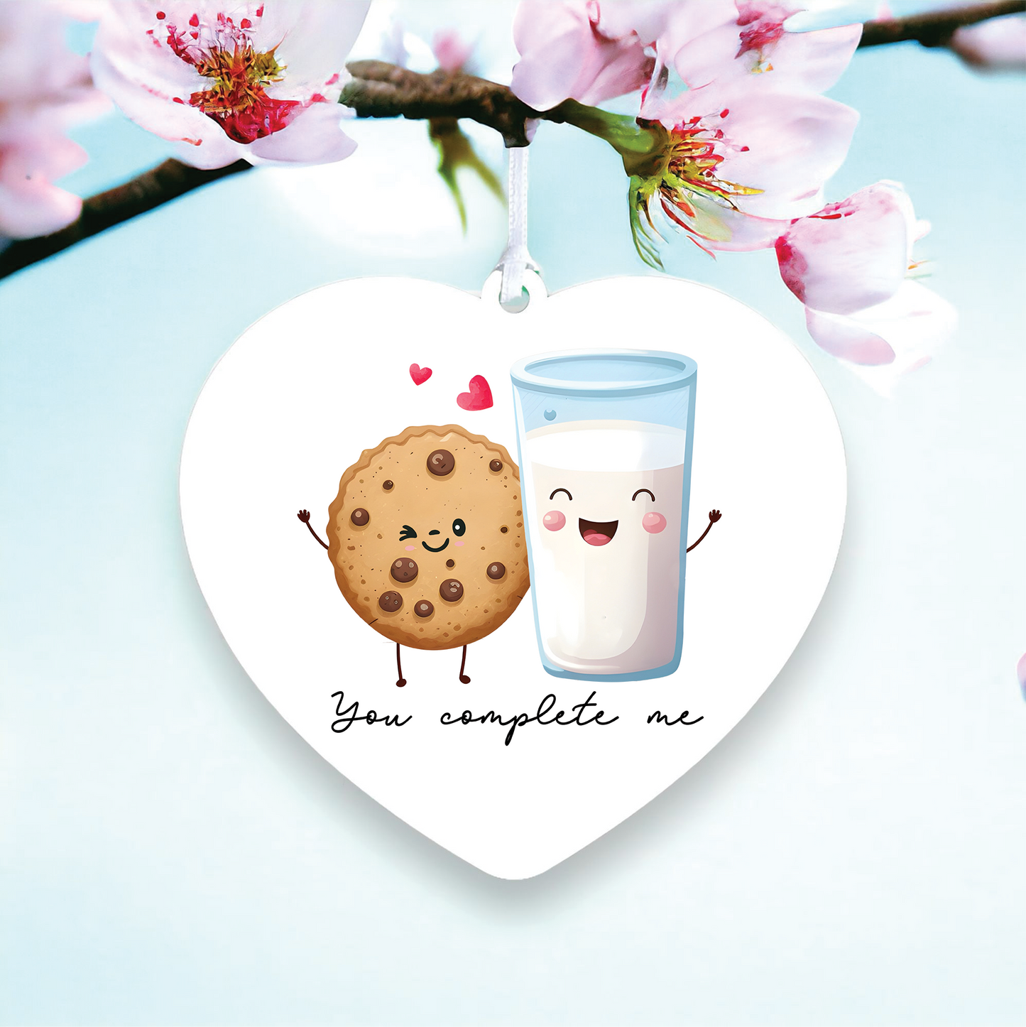 Funny Milk and Cookies Love Decoration