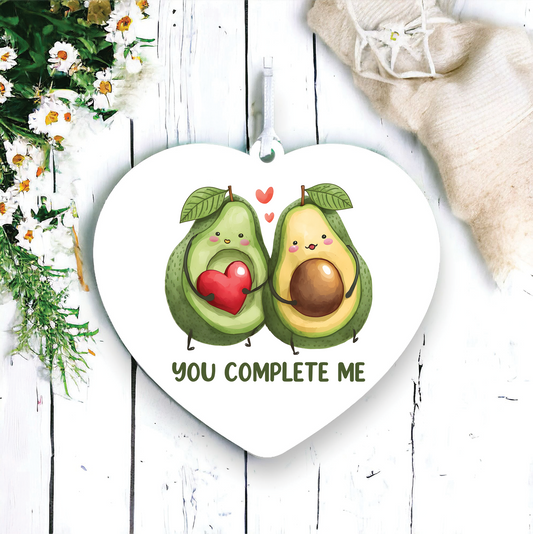 Funny Avocado Couple Love Decoration