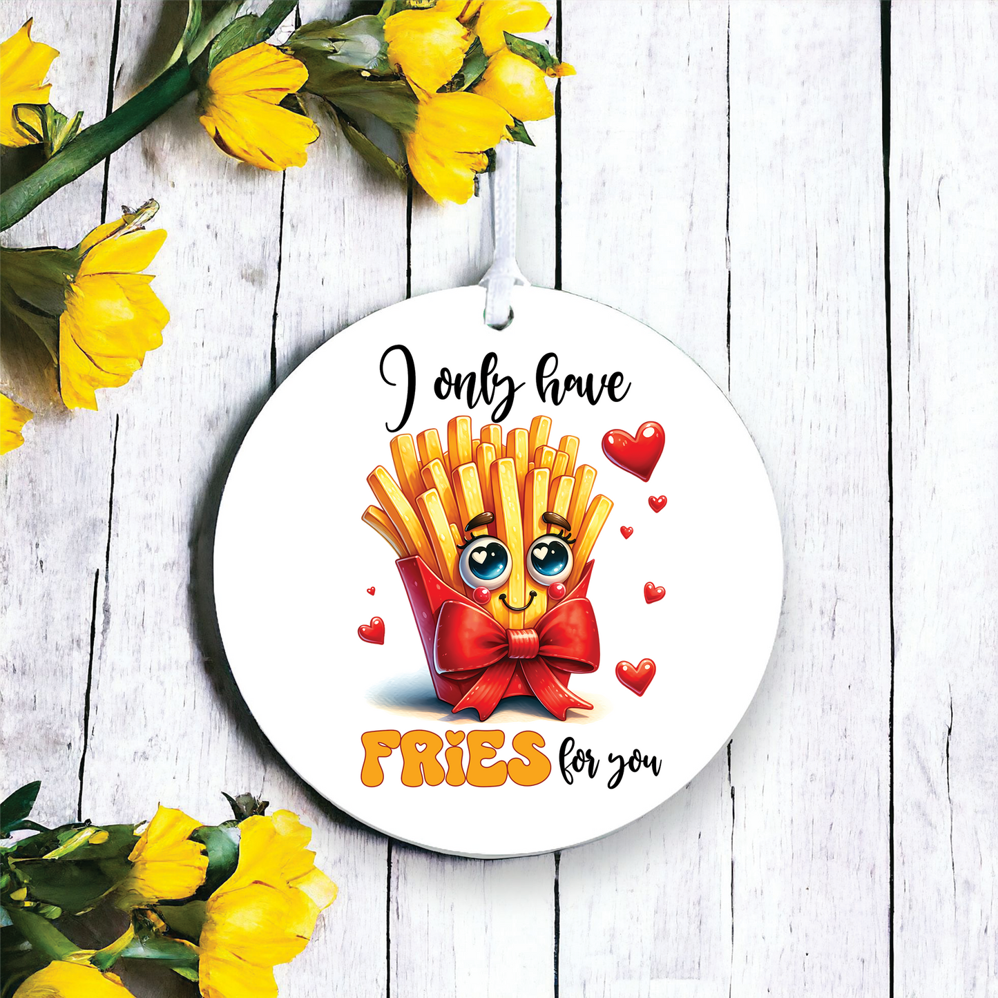 Cute Chips Fries Love Food Fun Decoration