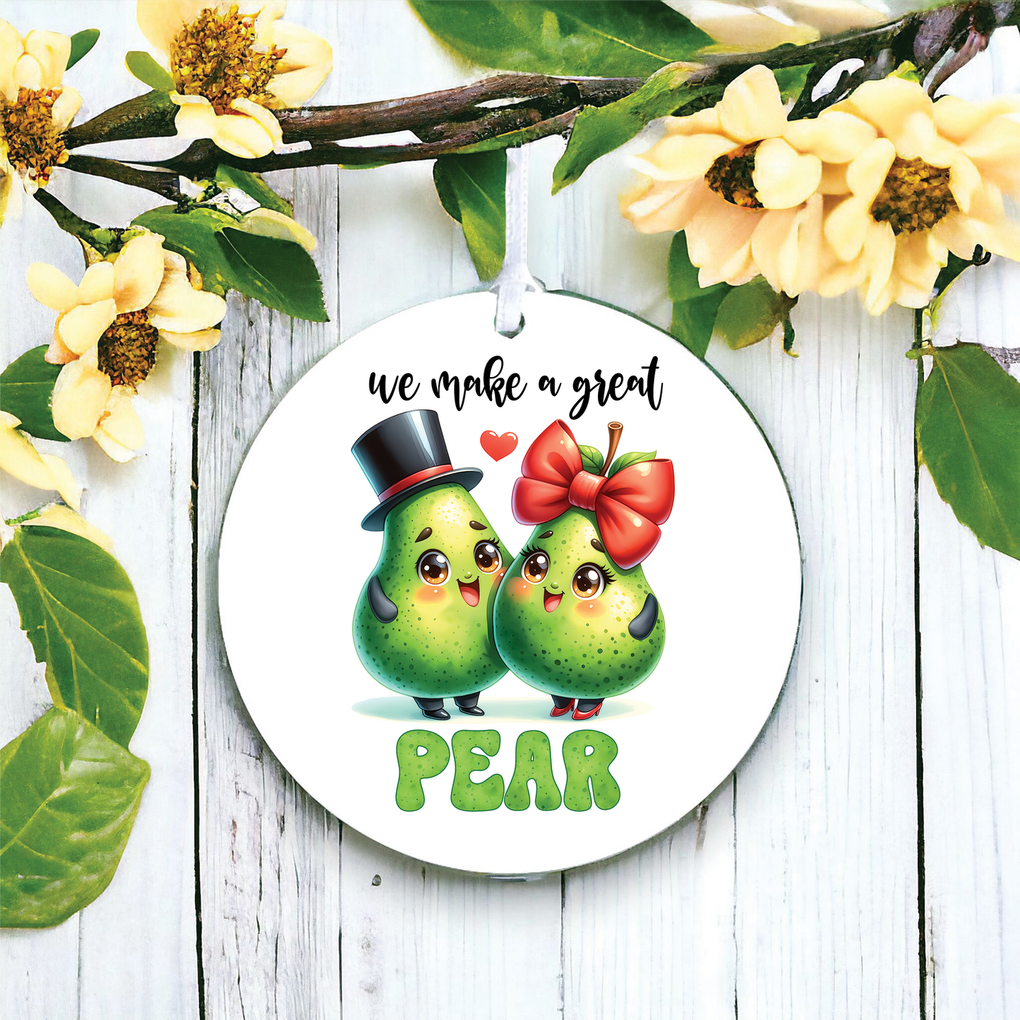 Cute Pears Love Food Fun Decoration