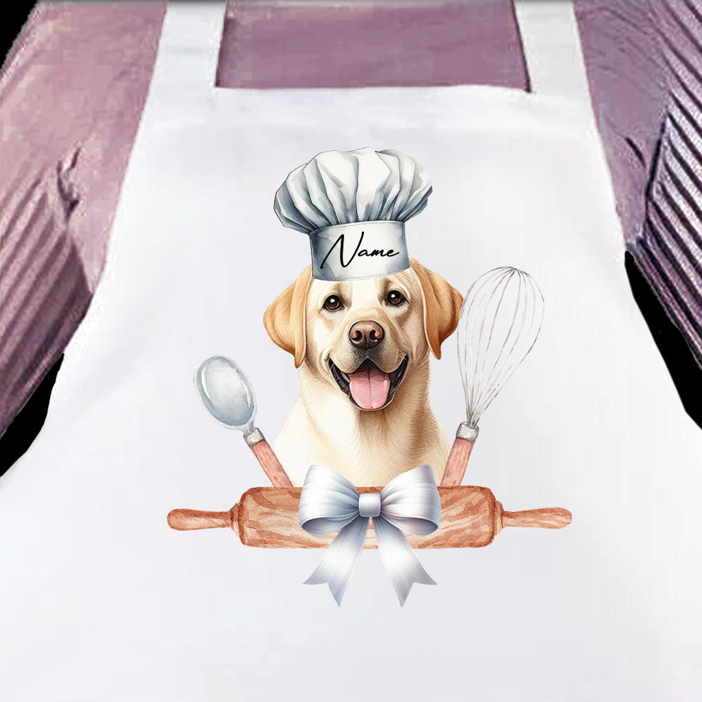 Personalised Pet Chef Dog – Labrador Retriever - Keepsake Gift Kitchen Baking Cooking Apron, by Floppsie Moppsie – floppsiemoppsie at floppsiemoppsie.co.uk