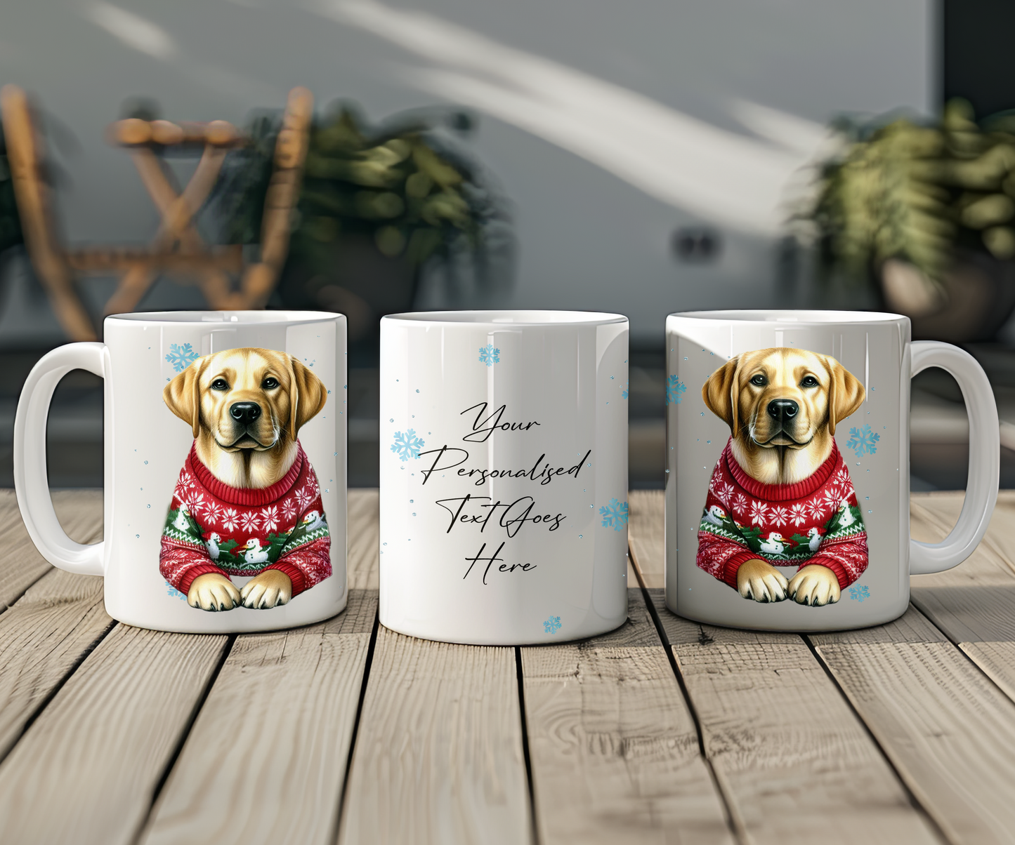 Personalised Labrador Retriever - Dog Christmas Jumper Gift Mug