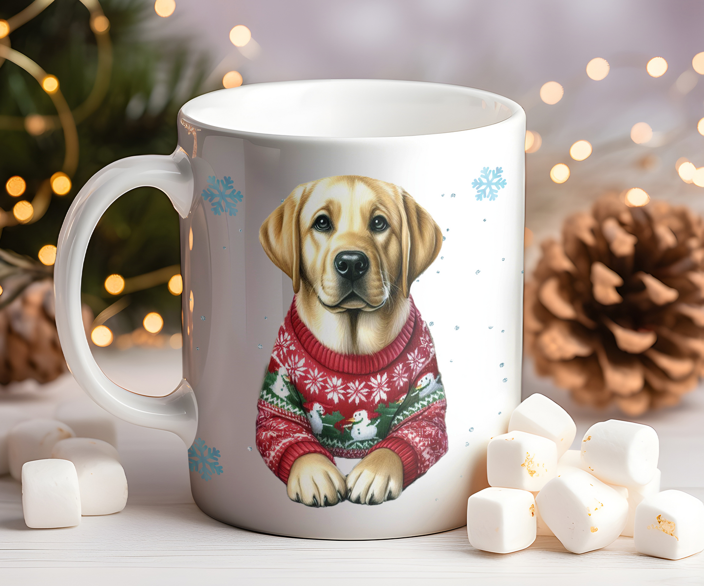 Personalised Labrador Retriever - Dog Christmas Jumper Gift Mug