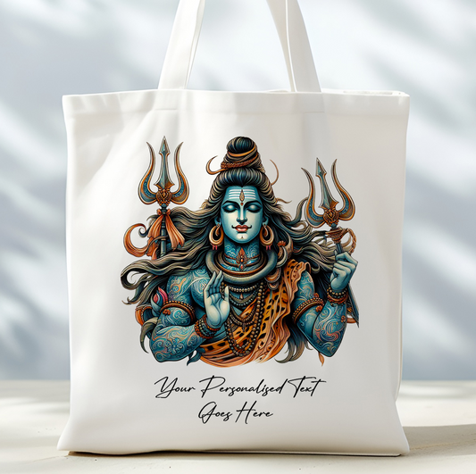 Personalised Lord Shiva Tote Bag