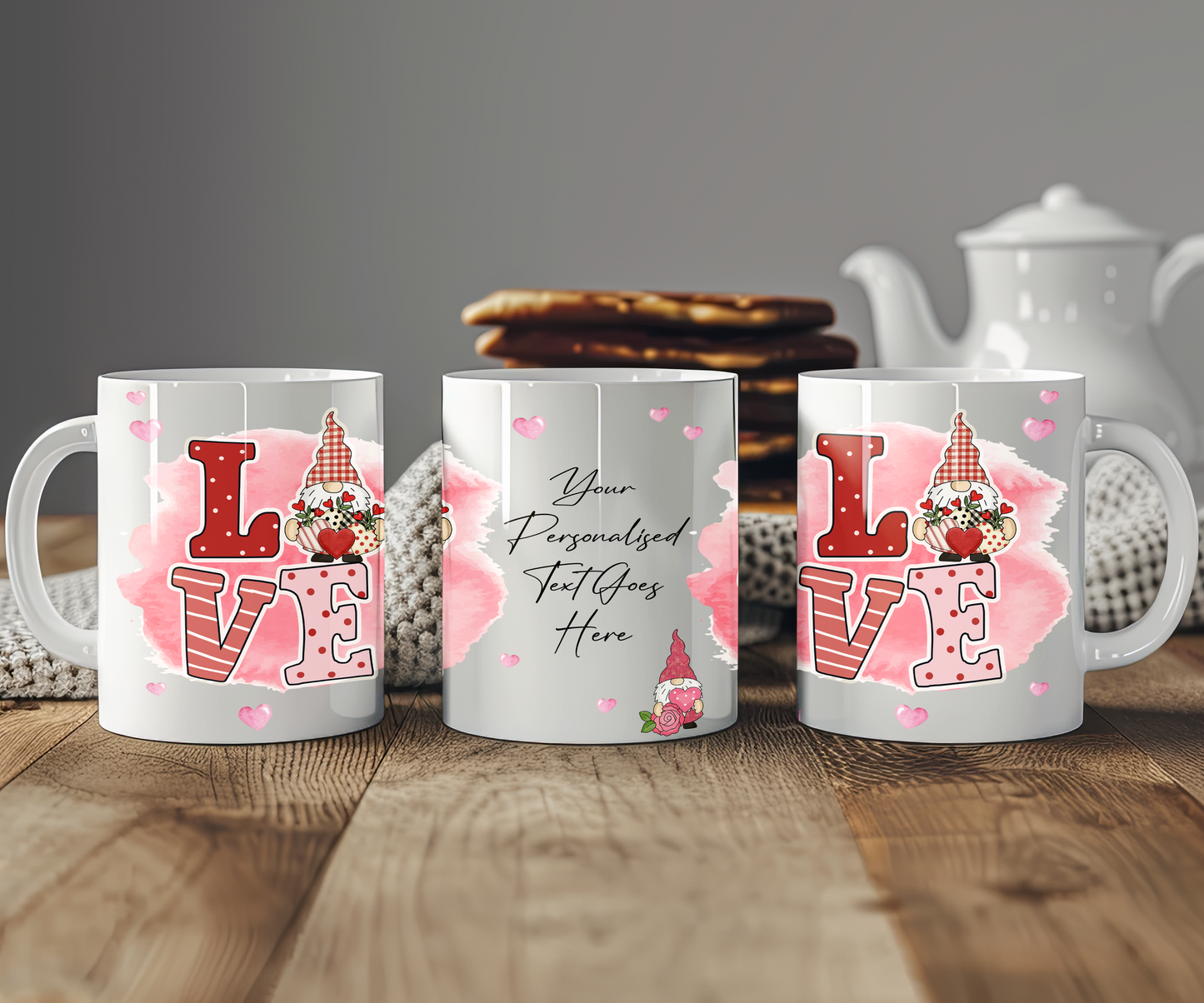 Personalised Love Gonk Gnome - Gift Mug