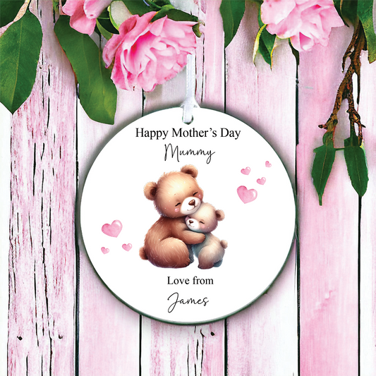 Personalised Mother's Day Bear Decoration