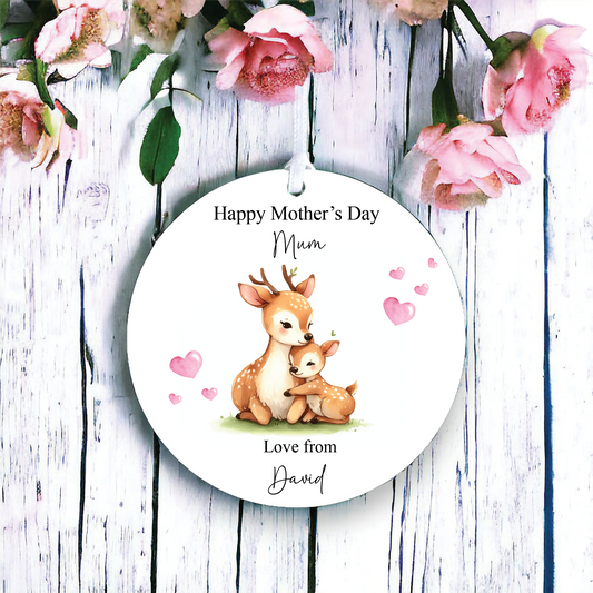 Personalised Mother's Day Deer Decoration