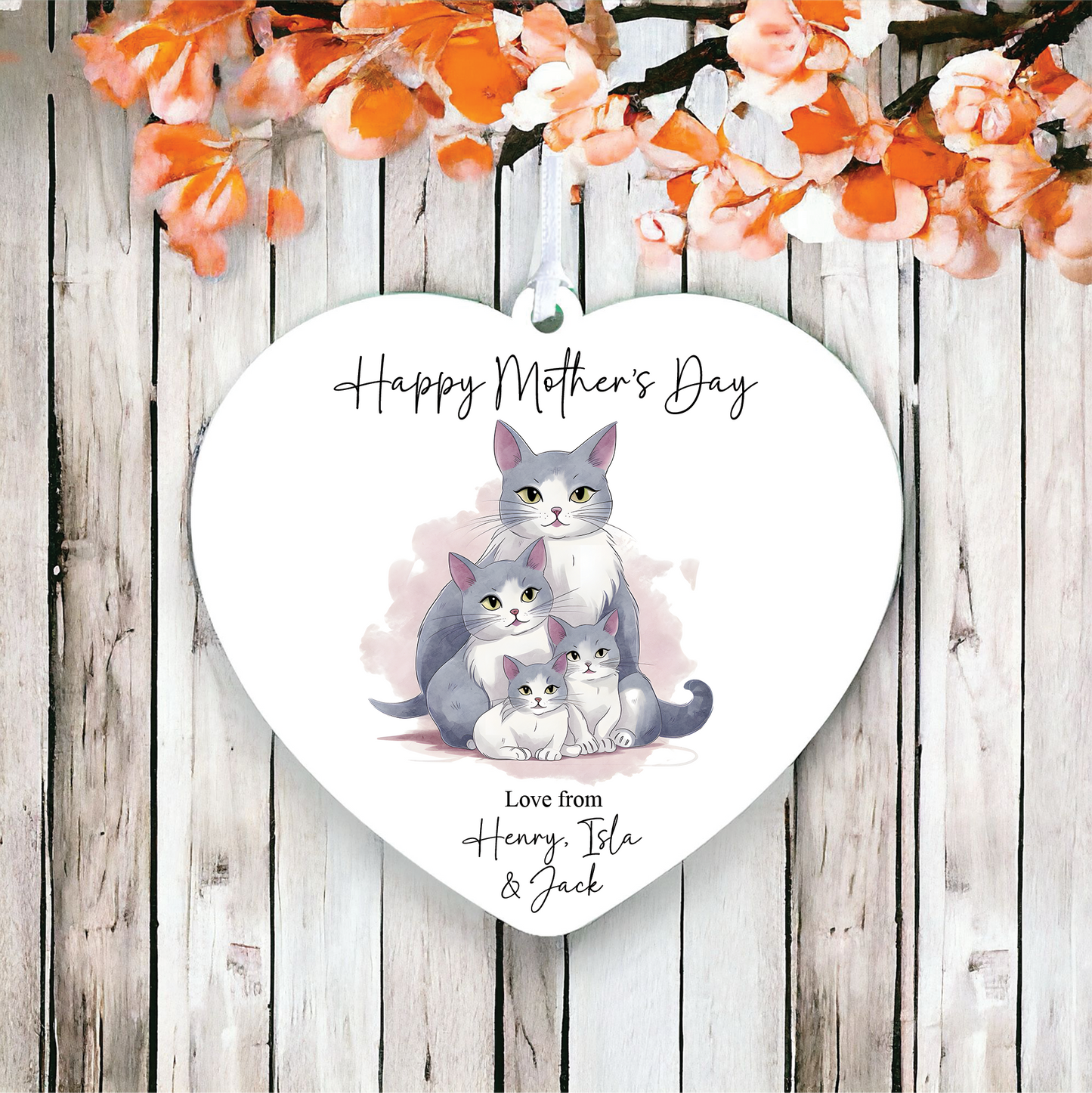 Personalised Mother's Day Cats Decoration