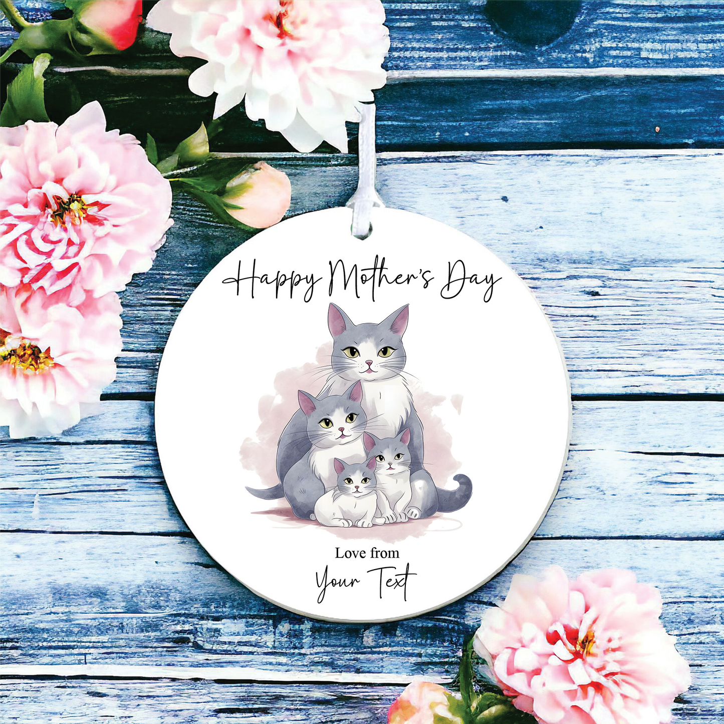 Personalised Mother's Day Cats Decoration