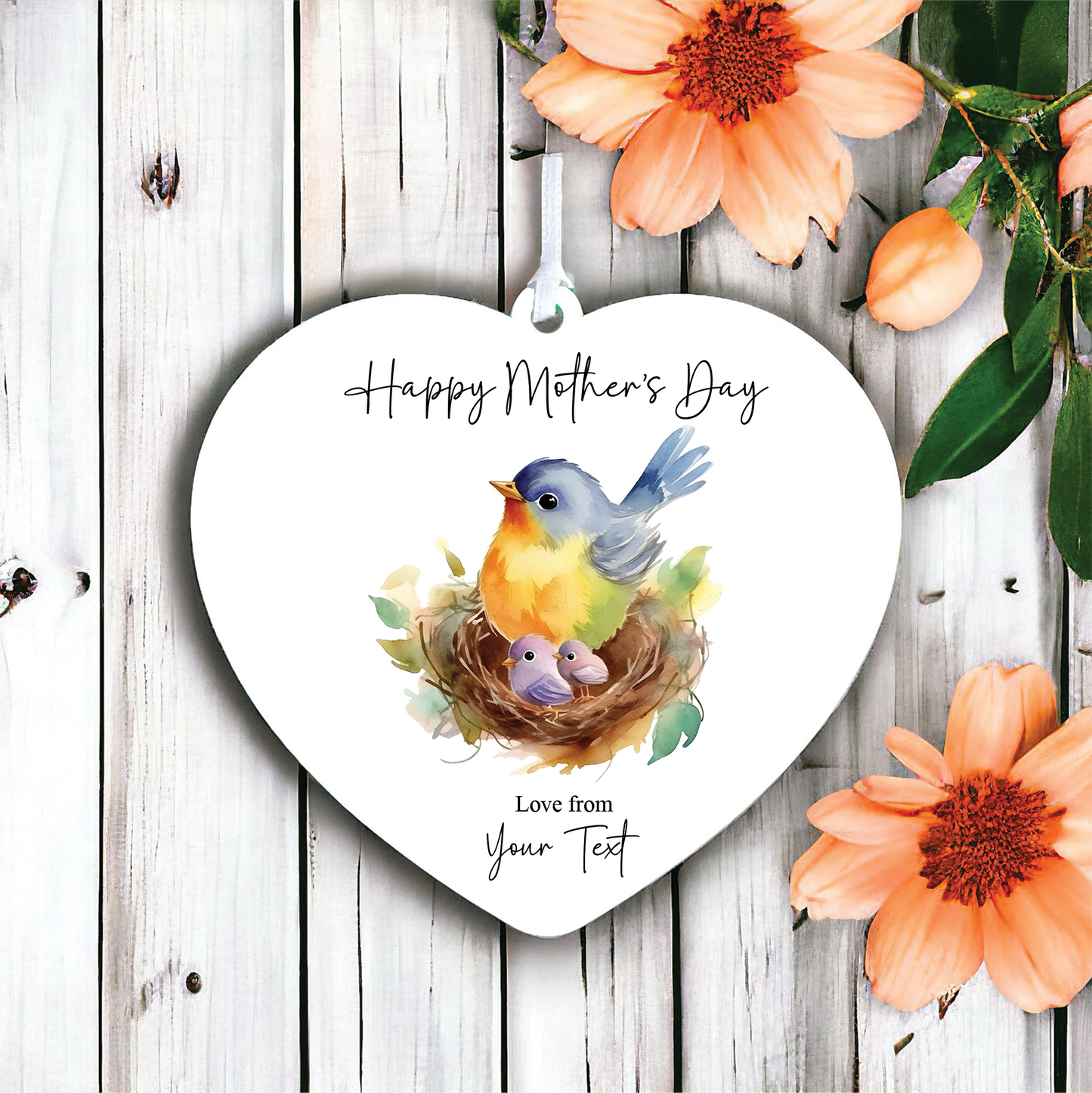 Personalised Mother's Day Birds Decoration