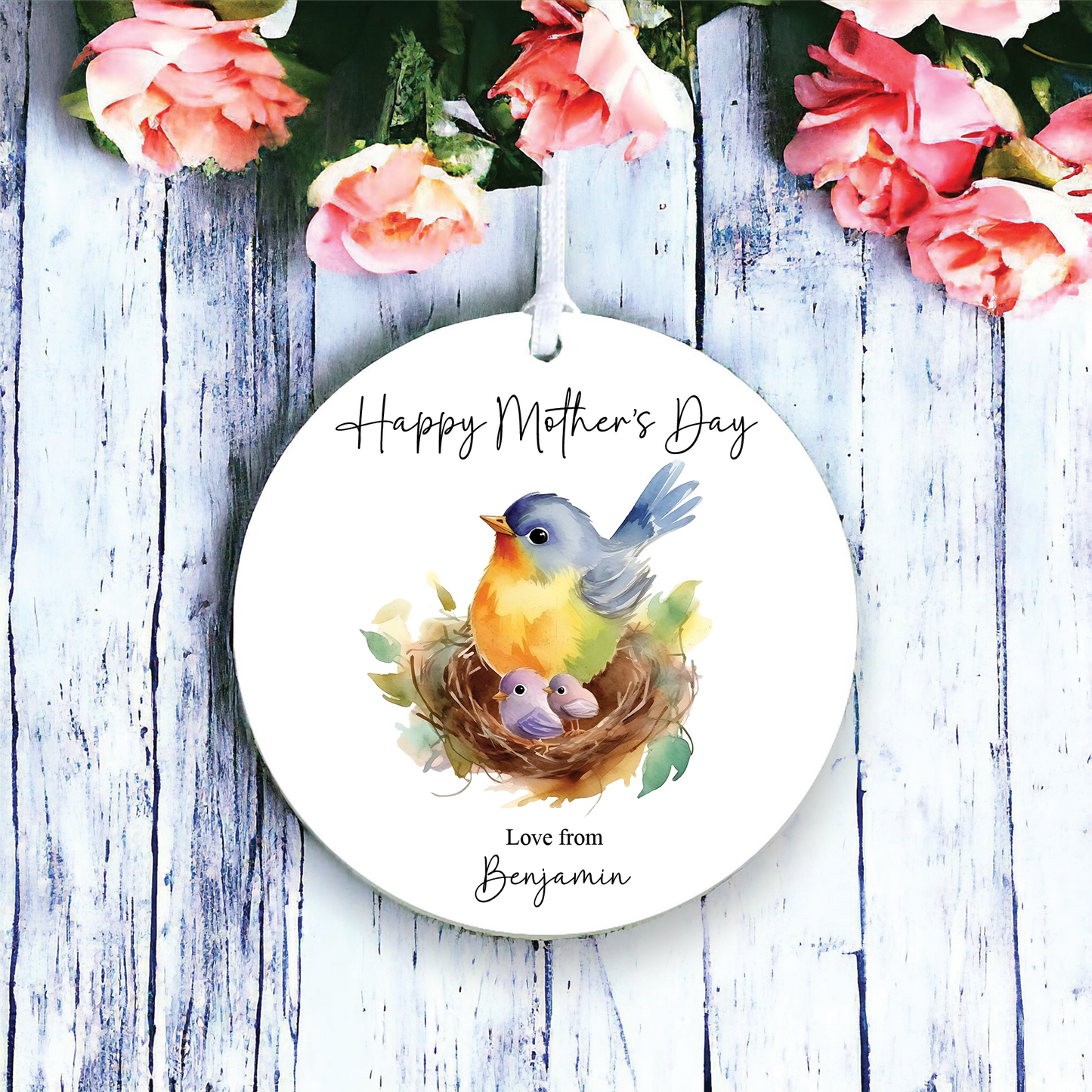 Personalised Mother's Day Birds Decoration