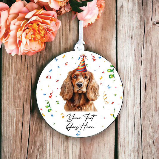 Personalised Pet Dog Birthday Party celebration - Cocker Spaniel - Keepsake Gift, by Floppsie Moppsie – floppsiemoppsie at floppsiemoppsie.co.uk