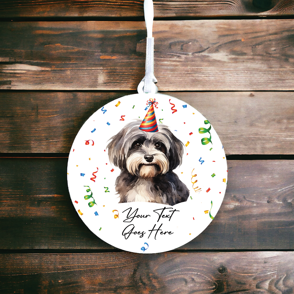 Personalised Pet Dog Birthday Party celebration – Havanese - Keepsake Gift, by Floppsie Moppsie – floppsiemoppsie at floppsiemoppsie.co.uk