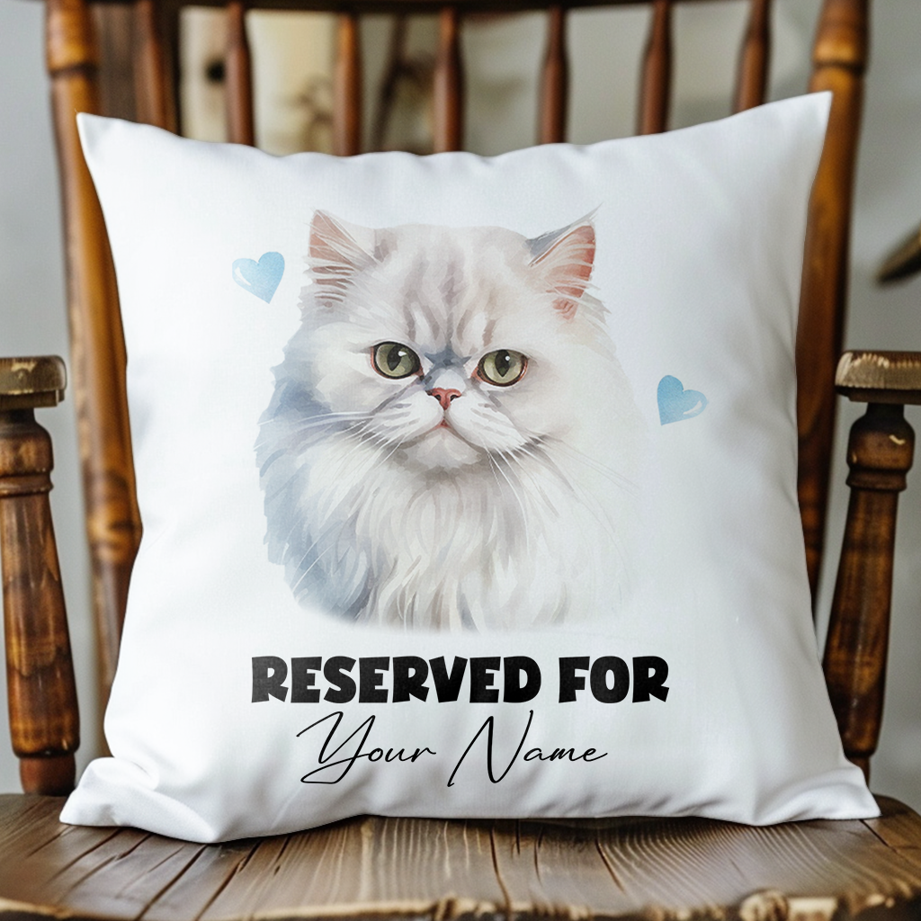 Personalised Persian Cat RESERVED FOR - Cushion Cover Gift