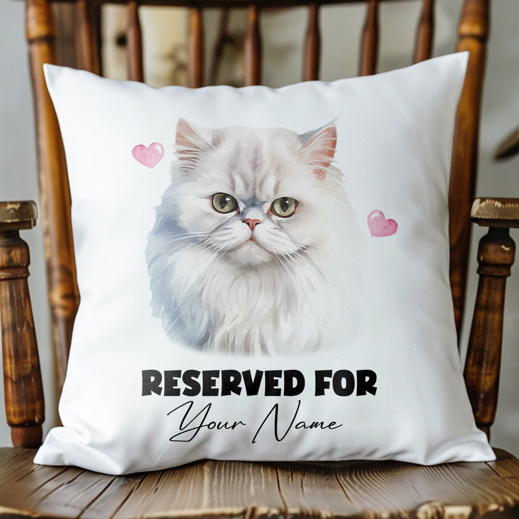 Personalised Persian Cat RESERVED FOR - Cushion Cover Gift